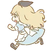 Стикер 27 Alice emoji - Алиса в стране чудес
