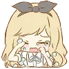 Стикер 15 Alice emoji - Алиса в стране чудес