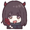 Стикер 23 ☺️ Menhera chan emoji