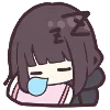 Стикер 19 ☺️ Menhera chan emoji
