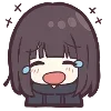Стикер 9 ☺️ Menhera chan emoji