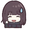 Стикер 11 ☺️ Menhera chan emoji