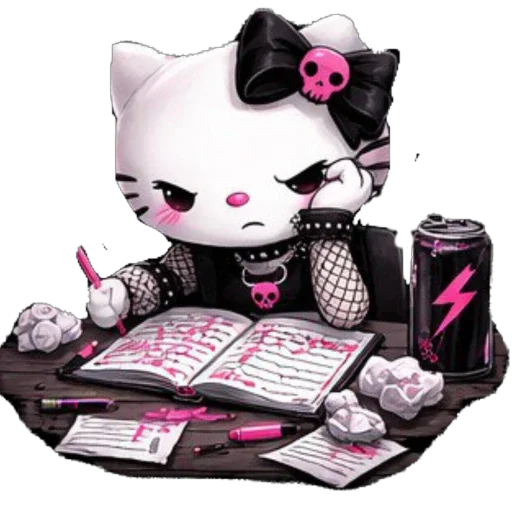 🫥 Стикер «EMO KITTY» для Telegram
