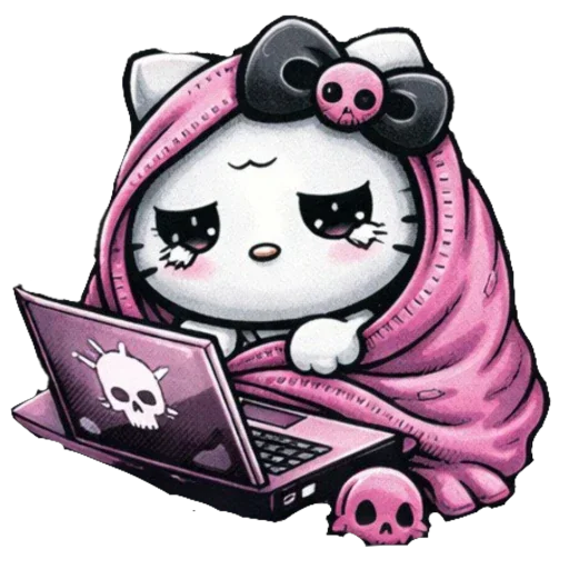 🫥 Стикер «EMO KITTY» для Telegram