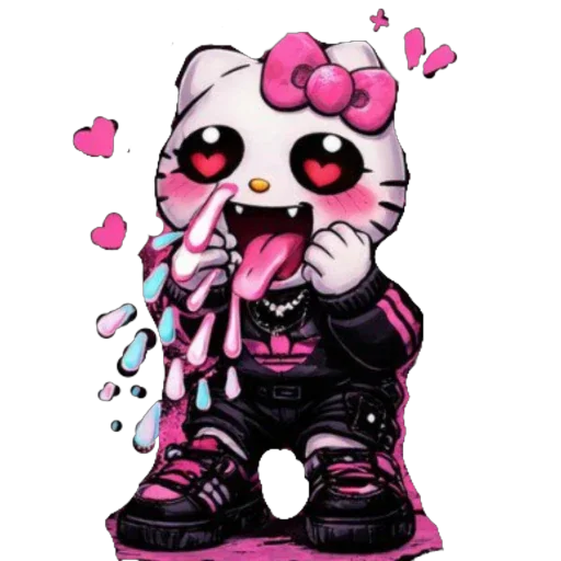 🫥 Стикер «EMO KITTY» для Telegram