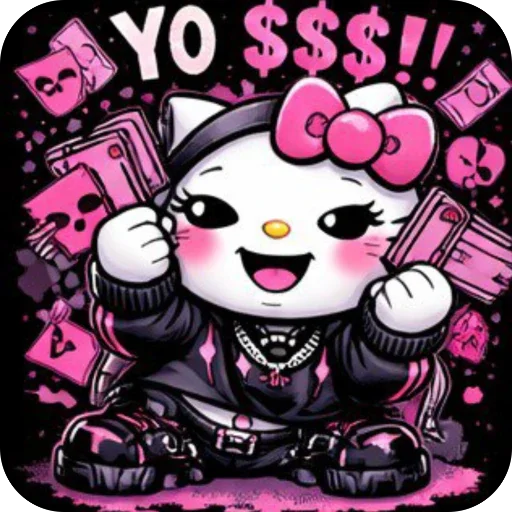 🫥 Стикер «EMO KITTY» для Telegram