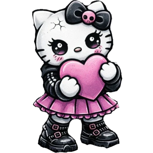 🫥 Стикер «EMO KITTY» для Telegram