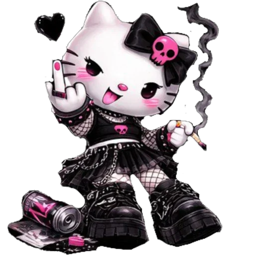 🫥 Стикер «EMO KITTY» для Telegram