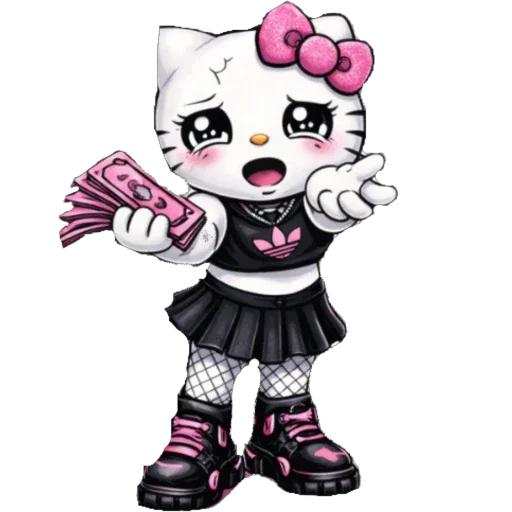 🫥 Стикер «EMO KITTY» для Telegram