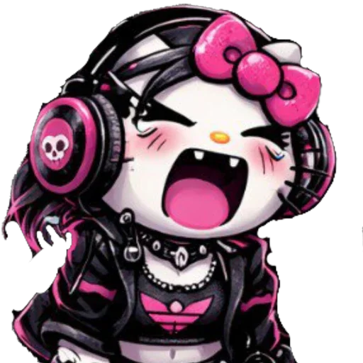 🫥 Стикер «EMO KITTY» для Telegram