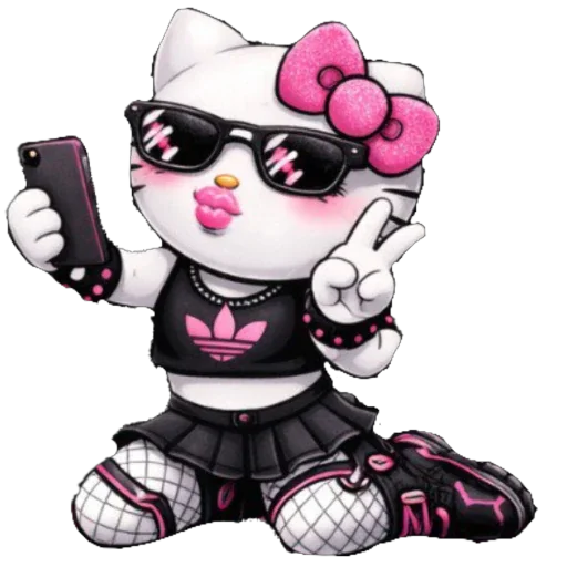 🫥 Стикер «EMO KITTY» для Telegram