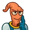 Стикер 14 Earthworm Jim