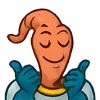 Стикер 16 Earthworm Jim