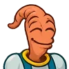 Стикер 5 Earthworm Jim