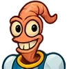 Стикер 17 Earthworm Jim