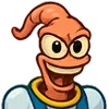 Стикер 19 Earthworm Jim