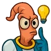Стикер 6 Earthworm Jim