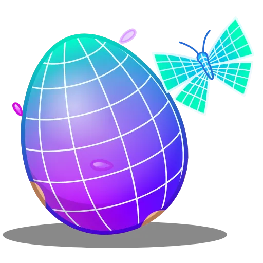 Стикер 45 Easter Egg