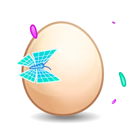 Стикер 45 Easter egg