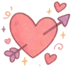 Стикер 13 💕 Набор эмоджи с рандомными блестяшками