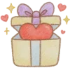 Стикер 14 💕 Набор эмоджи с рандомными блестяшками