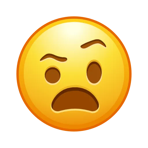 Стикер 28 😐 Edited Emojis - нестандартные эмодзи
