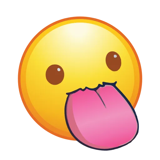 Стикер 42 😐 Edited Emojis - нестандартные эмодзи