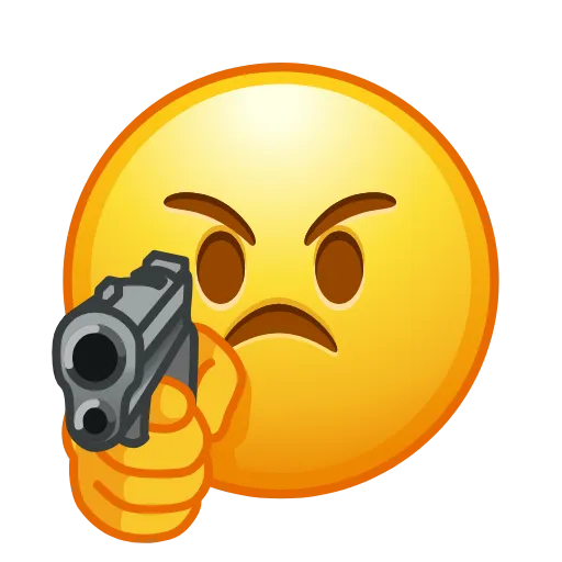 Стикер 7 😐 Edited Emojis - нестандартные эмодзи