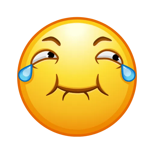 Стикер 43 😐 Edited Emojis - нестандартные эмодзи