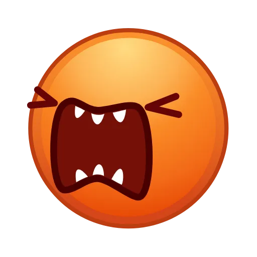 Стикер 48 😐 Edited Emojis - нестандартные эмодзи