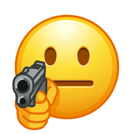 Стикер 5 😐 Edited Emojis - нестандартные эмодзи