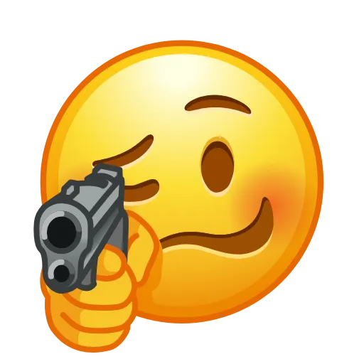 Стикер 8 😐 Edited Emojis - нестандартные эмодзи