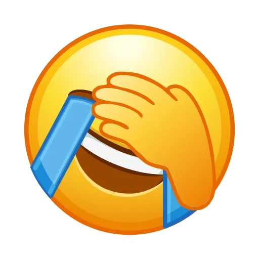 Стикер 11 😐 Edited Emojis - нестандартные эмодзи