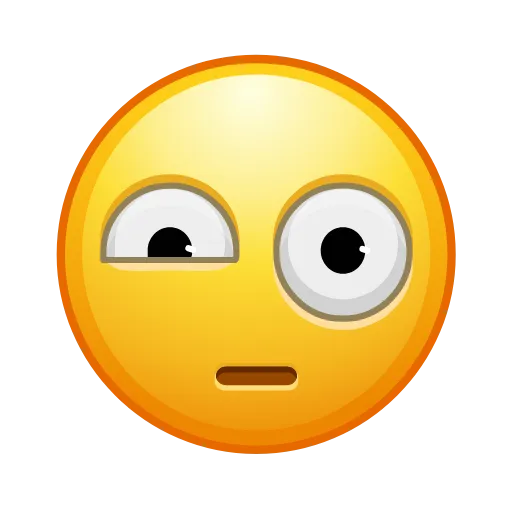 Стикер 56 😐 Edited Emojis - нестандартные эмодзи