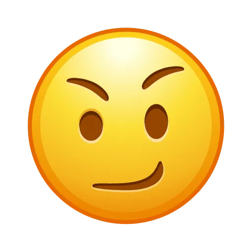 Стикер 25 😐 Edited Emojis - нестандартные эмодзи