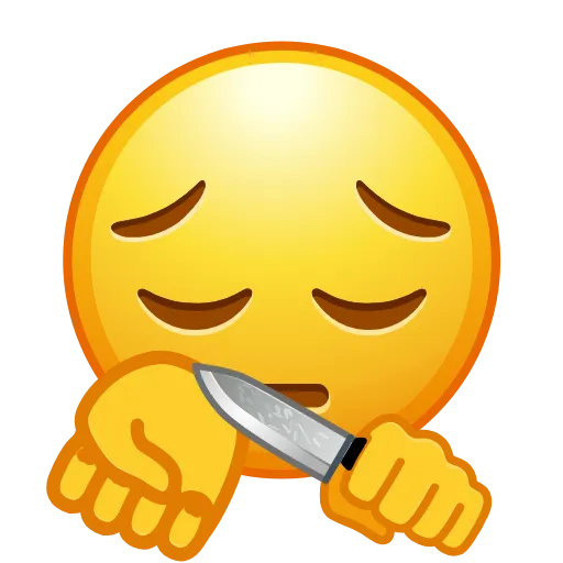 Стикер 16 😐 Edited Emojis - нестандартные эмодзи