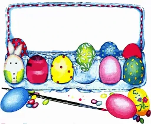 🎨 Стикер «Eggs-painting» для Telegram