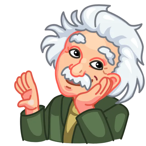 Стикер 6 Albert Einstein