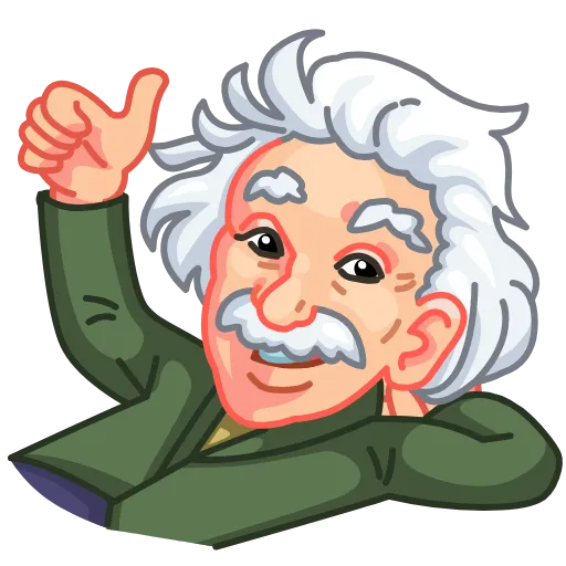 Стикер 3 Albert Einstein