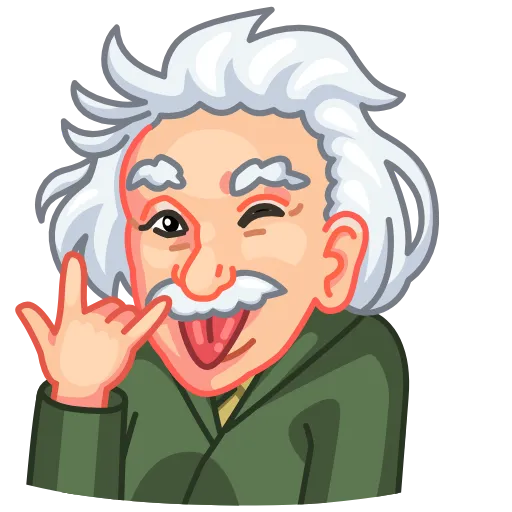 Стикер 5 Albert Einstein