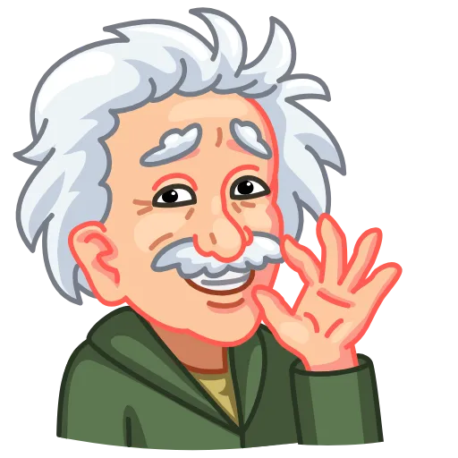 Стикер 20 Albert Einstein