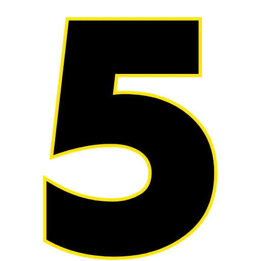 5️⃣ Эмодзи «Elastic Letters Black» для Telegram