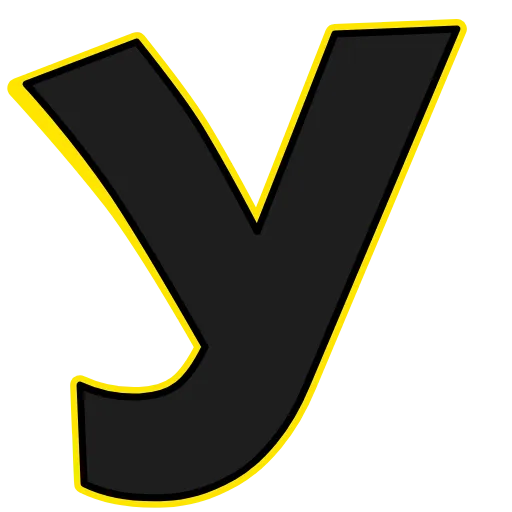 🦆 Эмодзи «Elastic Letters Black» для Telegram