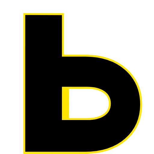 💩 Эмодзи «Elastic Letters Black» для Telegram
