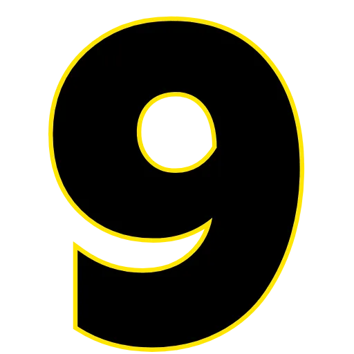 9️⃣ Эмодзи «Elastic Letters Black» для Telegram