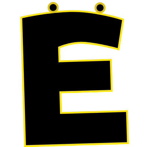 🎄 Эмодзи «Elastic Letters Black» для Telegram