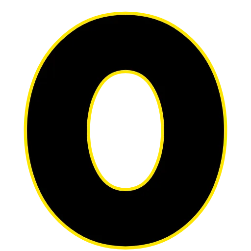 0️⃣ Эмодзи «Elastic Letters Black» для Telegram