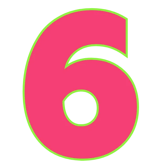 Стикер 40 Elastic Letters Pink
