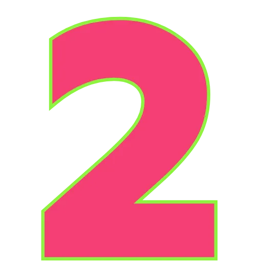 Стикер 36 Elastic Letters Pink