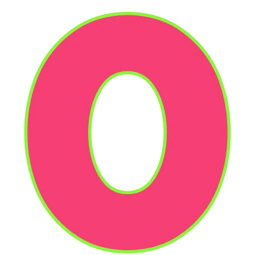 Стикер 34 Elastic Letters Pink